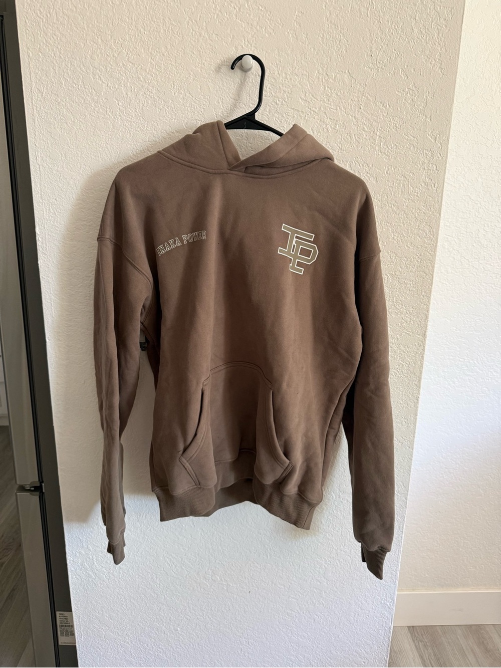 Inaka Power Brown Pullover Hoodie with Chest Logo